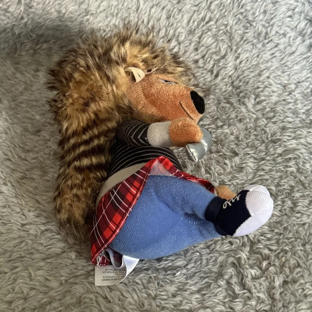 Ty Beanie Babies Ash The Porcupine Hedgehog Plush Sing Movie Toy With Microphone